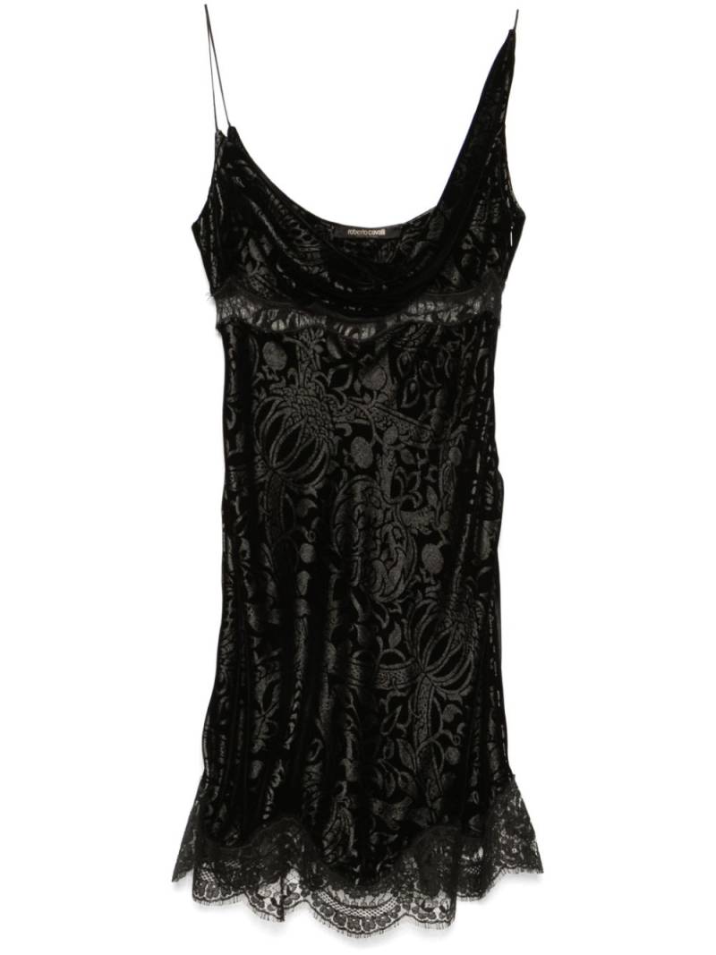 Roberto Cavalli jacquard mini dress - Black von Roberto Cavalli