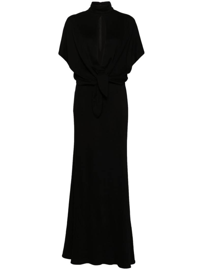 Roberto Cavalli knot-detail maxi dress - Black von Roberto Cavalli