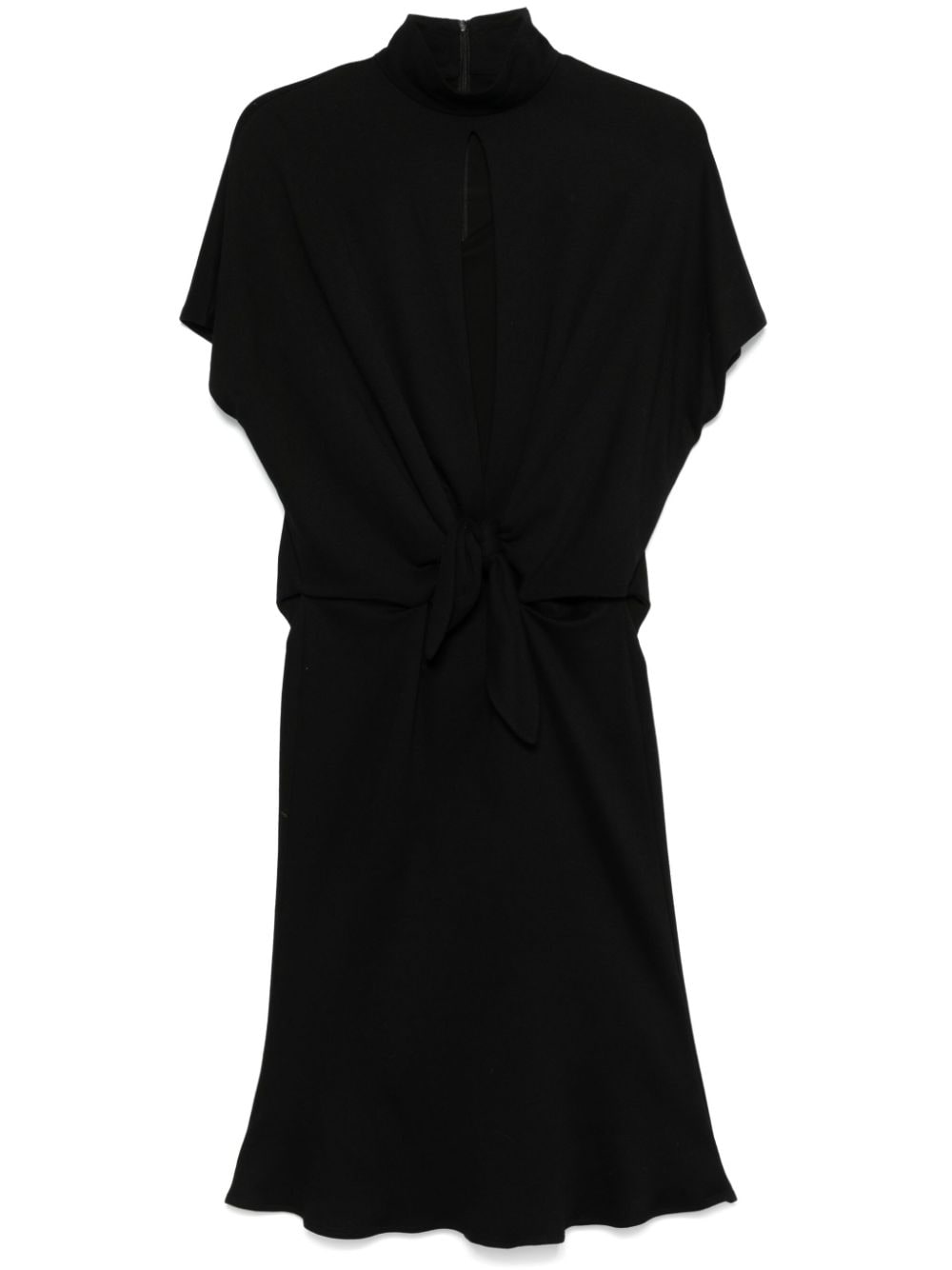 Roberto Cavalli knot-detail midi dress - Black von Roberto Cavalli