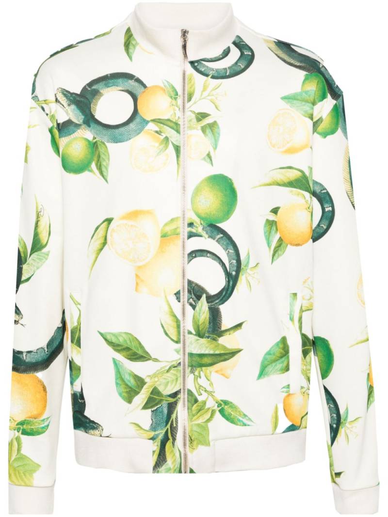 Roberto Cavalli lemon-print bomber jacket - Neutrals von Roberto Cavalli