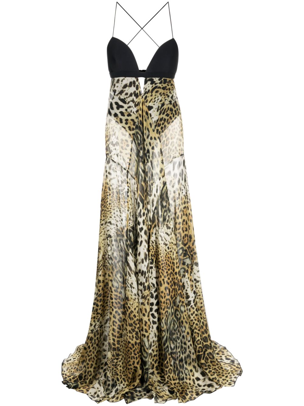 Roberto Cavalli leopard-print long dress - 504 von Roberto Cavalli