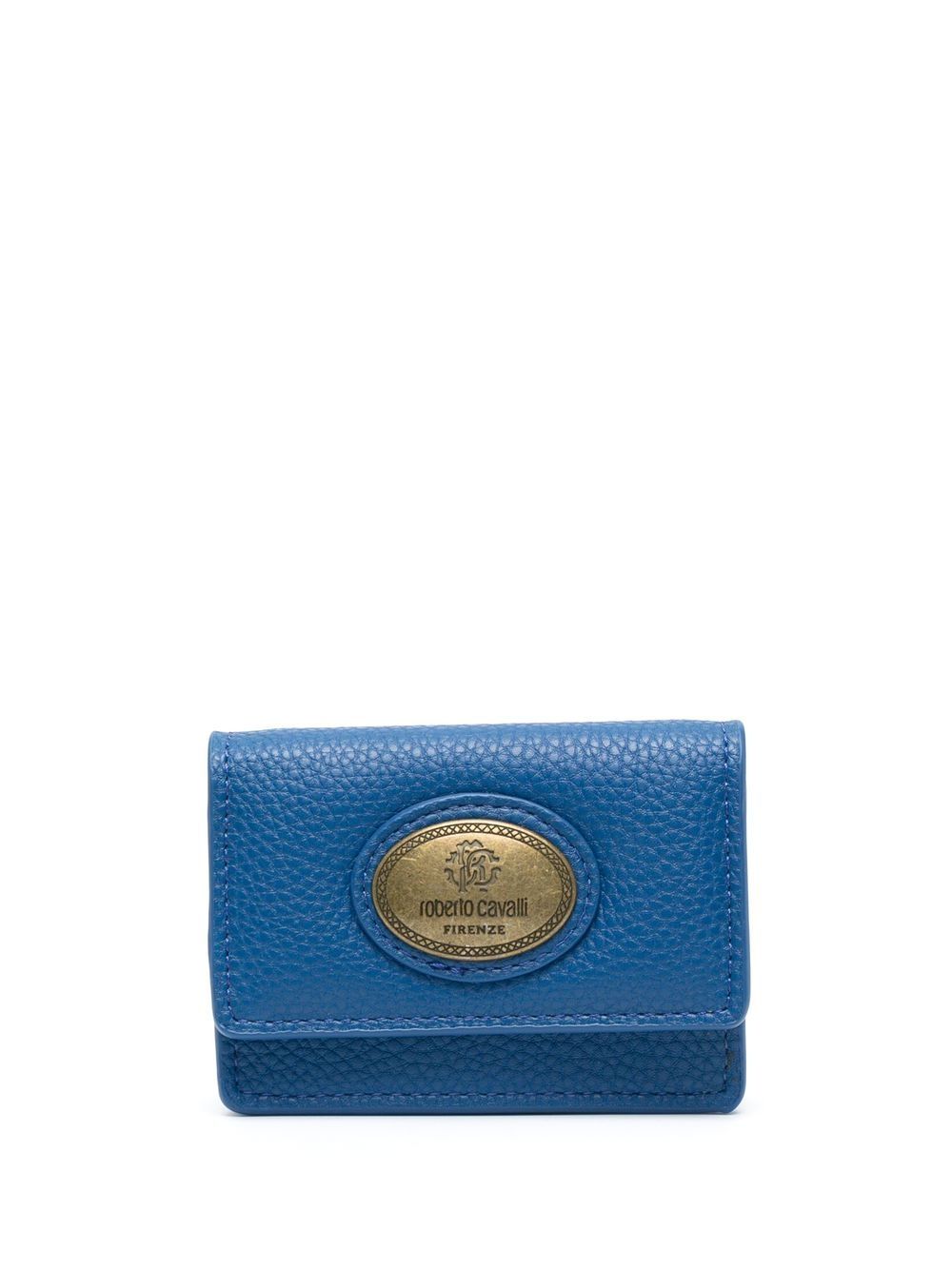 Roberto Cavalli logo-plaque cardcase - Blue von Roberto Cavalli