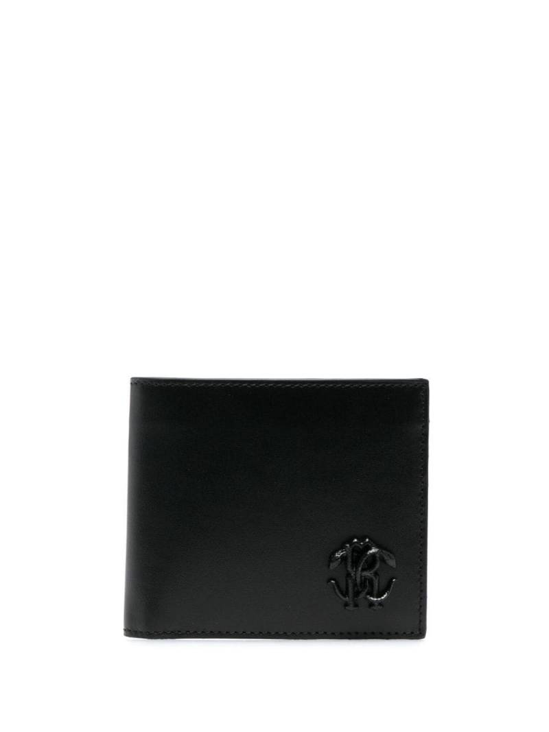 Roberto Cavalli logo-plaque leather wallet - Black von Roberto Cavalli