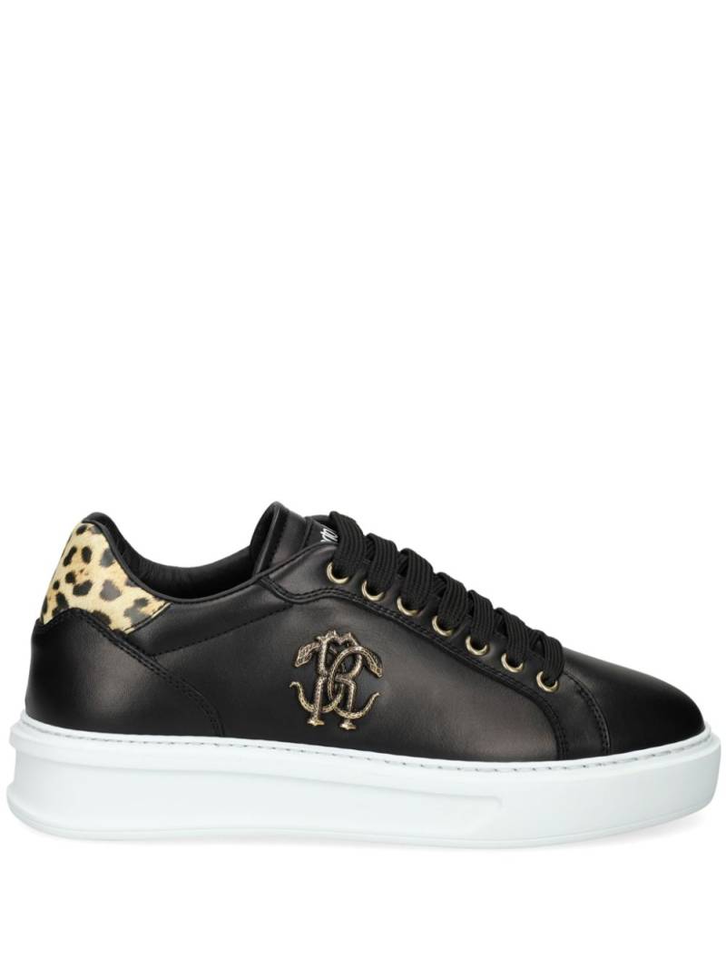 Roberto Cavalli logo-plaque sneakers - Black von Roberto Cavalli