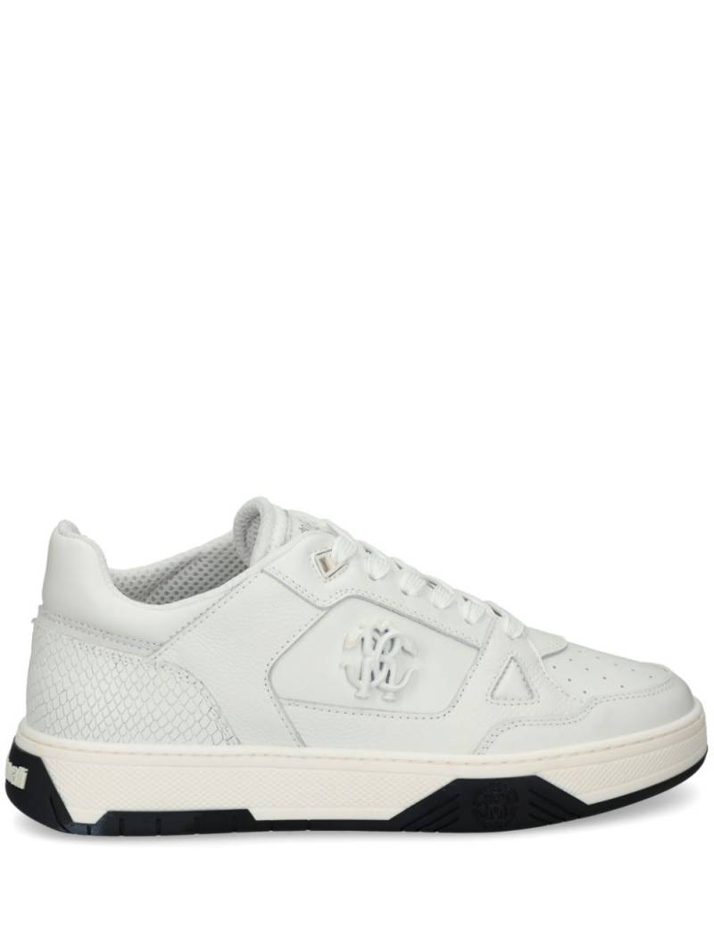 Roberto Cavalli logo-plaque trainers - White von Roberto Cavalli