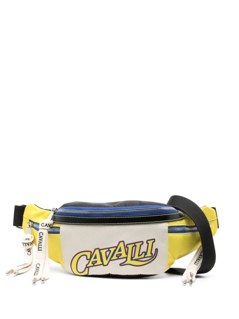 Roberto Cavalli logo-print belt bag - Yellow von Roberto Cavalli