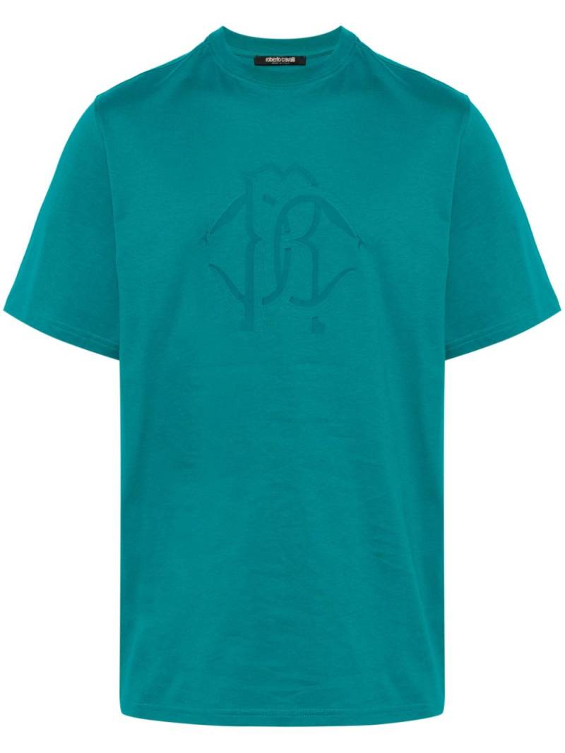 Roberto Cavalli logo-print cotton T-shirt - Green von Roberto Cavalli