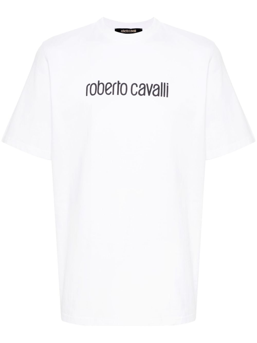 Roberto Cavalli logo-print cotton T-shirt - White von Roberto Cavalli