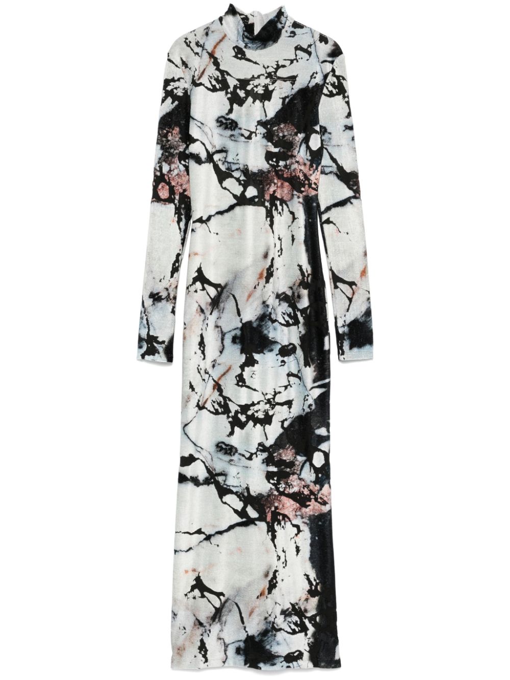 Roberto Cavalli marble-print maxi dress - Black von Roberto Cavalli