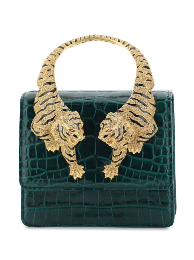 Roberto Cavalli medium Roar top-handle bag - Green von Roberto Cavalli