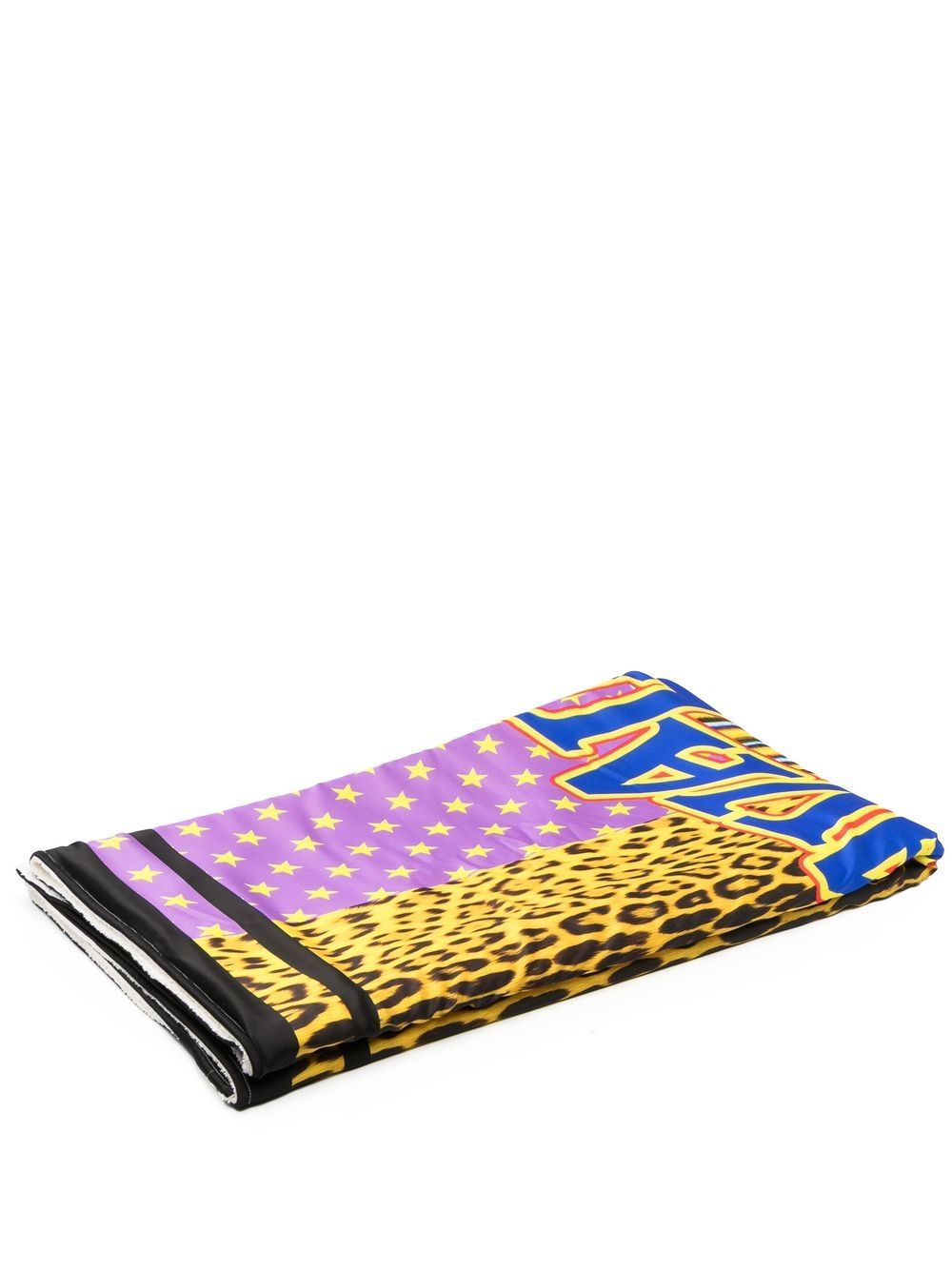 Roberto Cavalli patchwork leopard-print beach towel - Yellow von Roberto Cavalli