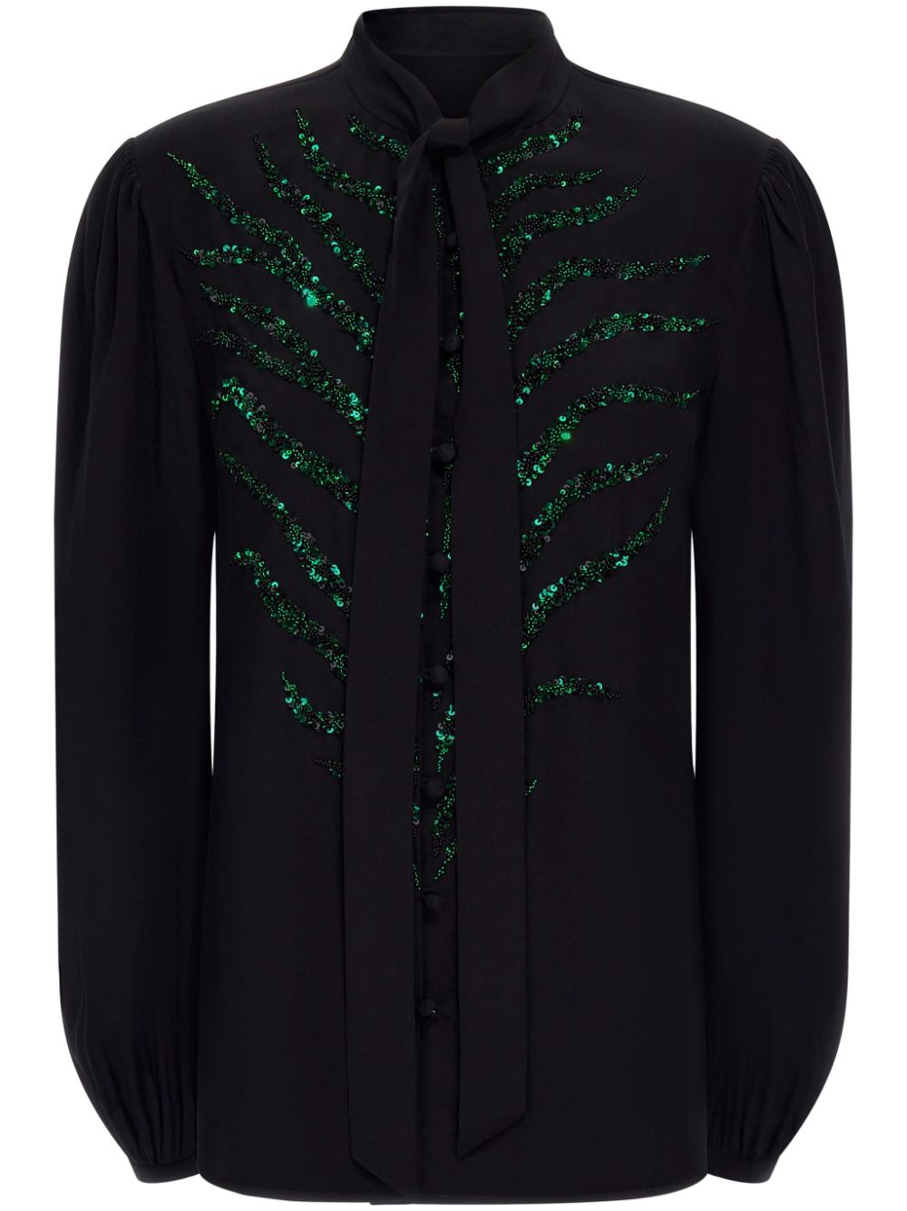 Roberto Cavalli sequin-embellished blouse - Black von Roberto Cavalli