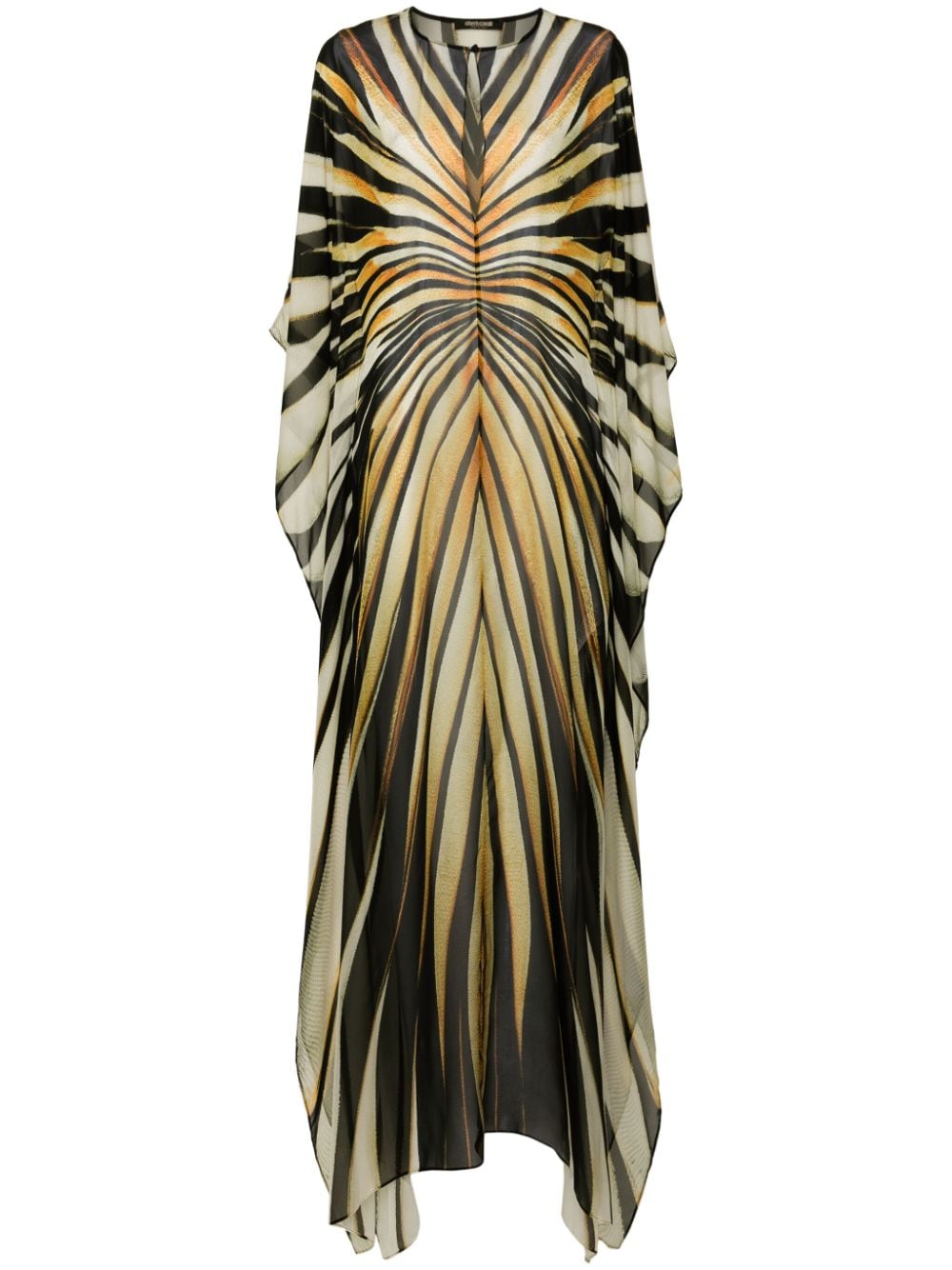 Roberto Cavalli silk kaftan dress - Black von Roberto Cavalli