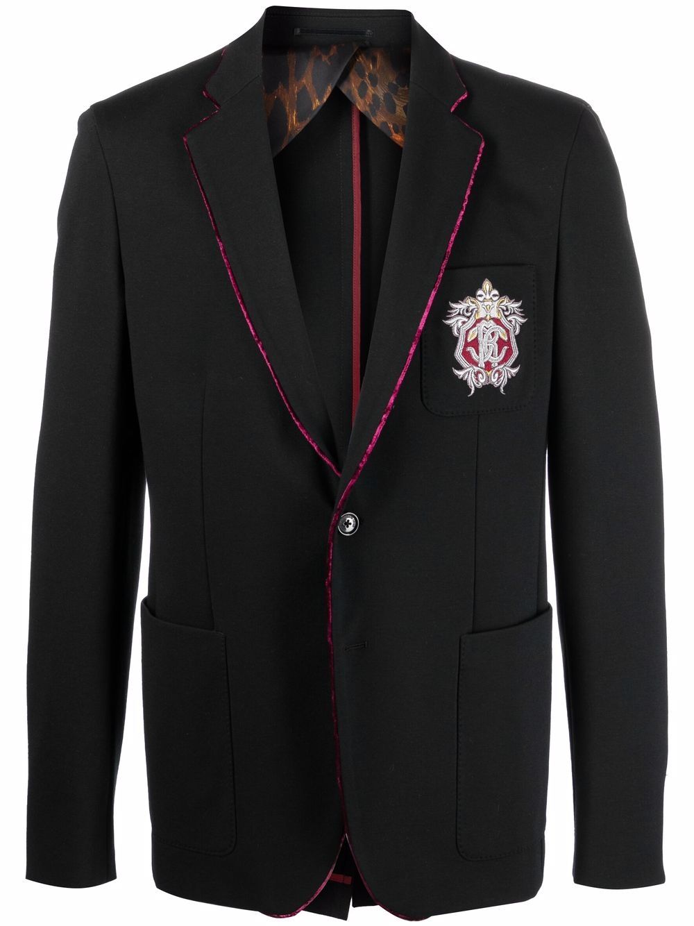 Roberto Cavalli single-breasted tailored blazer - Black von Roberto Cavalli