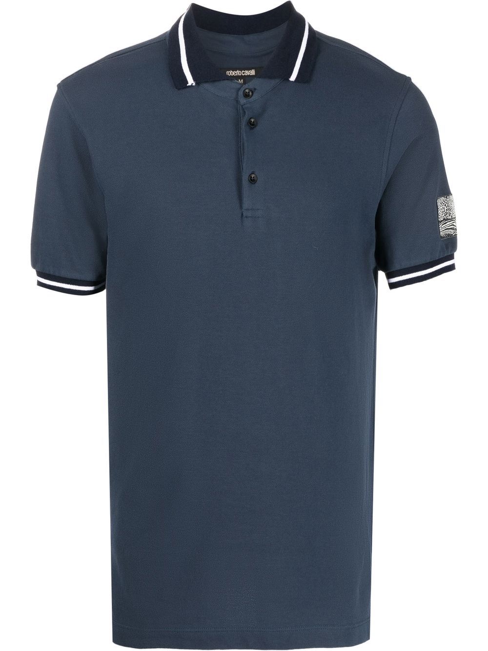 Roberto Cavalli slogan-print polo shirt - 04563 von Roberto Cavalli