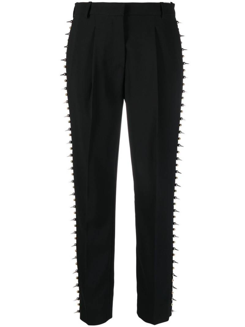 Roberto Cavalli stud-detailed cropped trousers - Black von Roberto Cavalli