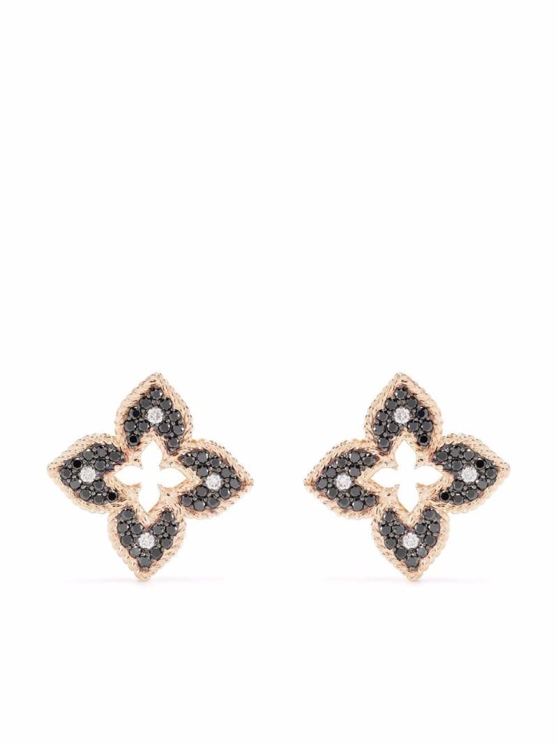 Roberto Coin 18kt rose gold Venetian Princess diamond stud earrings - Pink von Roberto Coin