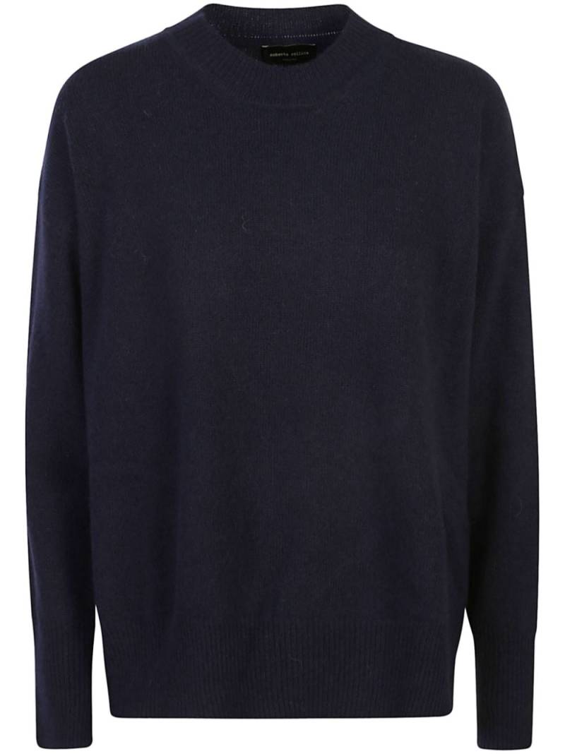 Roberto Collina Drop shoulder jumper - Blue von Roberto Collina