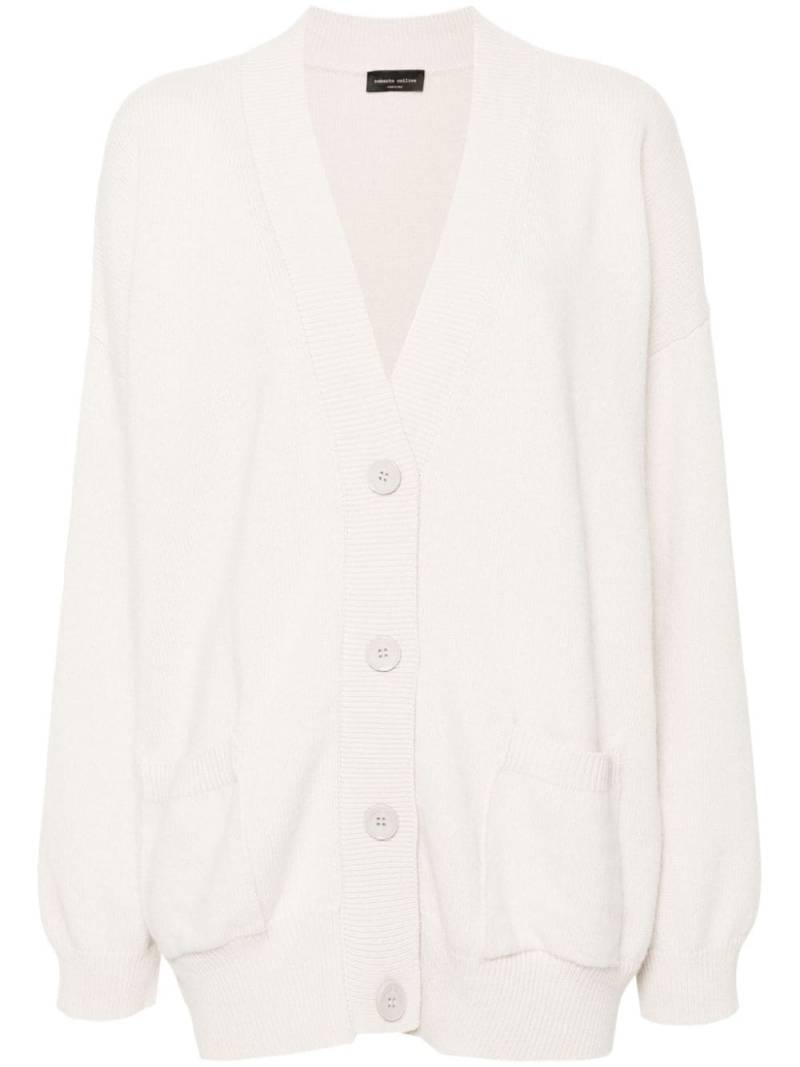 Roberto Collina V-neck cardigan - Neutrals von Roberto Collina