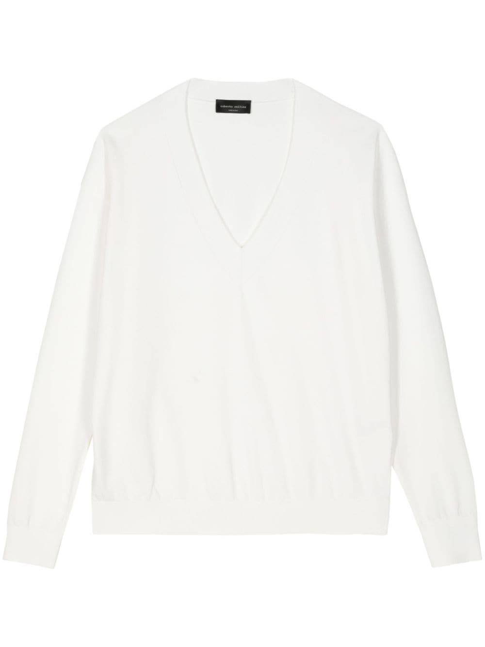 Roberto Collina V-neck jumper - White von Roberto Collina