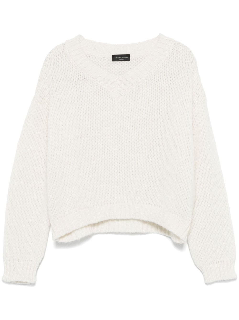 Roberto Collina V-neck sweater - White von Roberto Collina