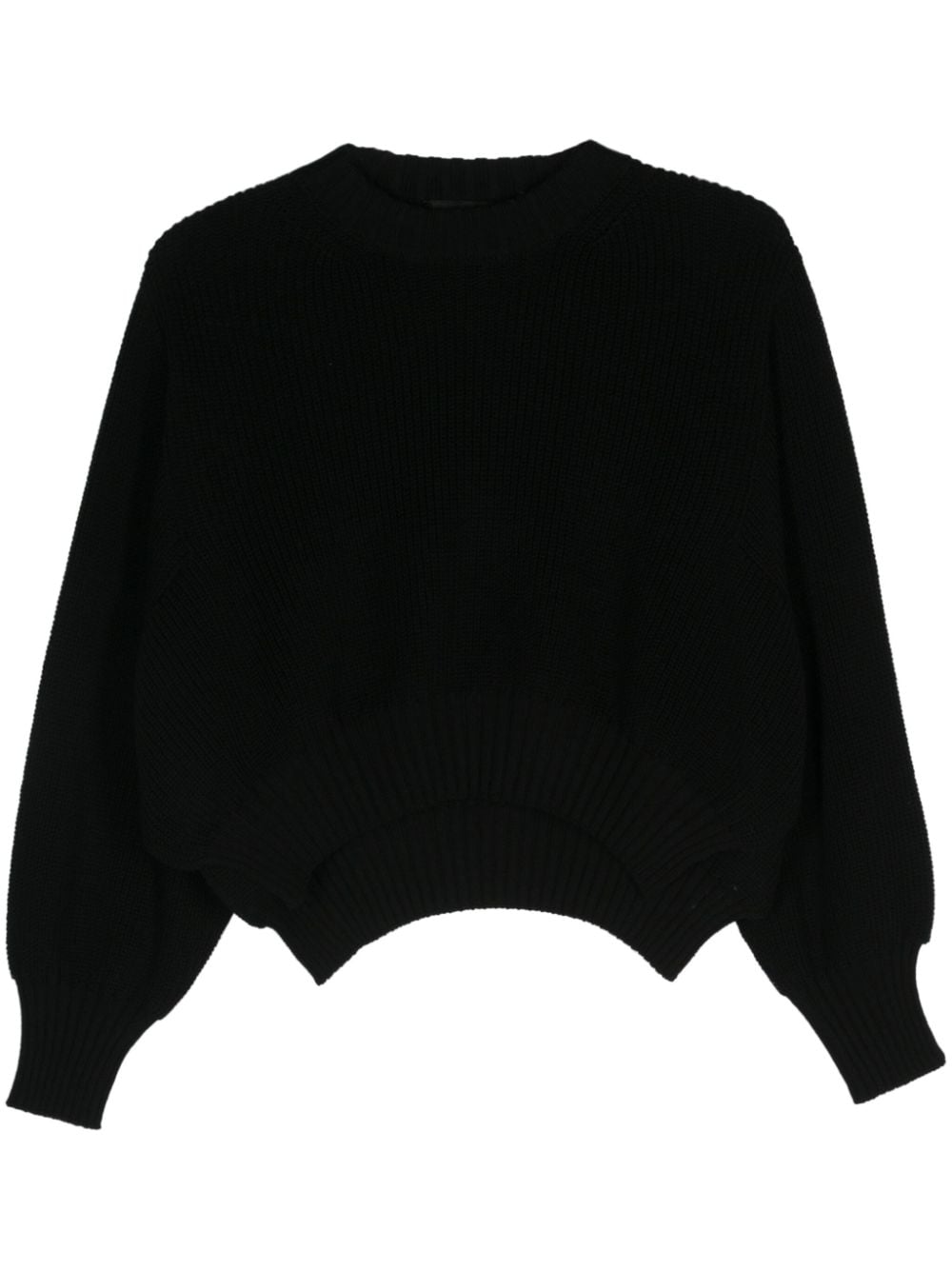 Roberto Collina asymmetric cotton jumper - Black von Roberto Collina