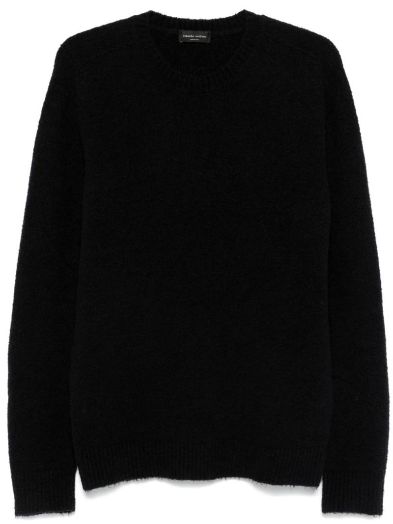 Roberto Collina bouclé sweater - Black von Roberto Collina