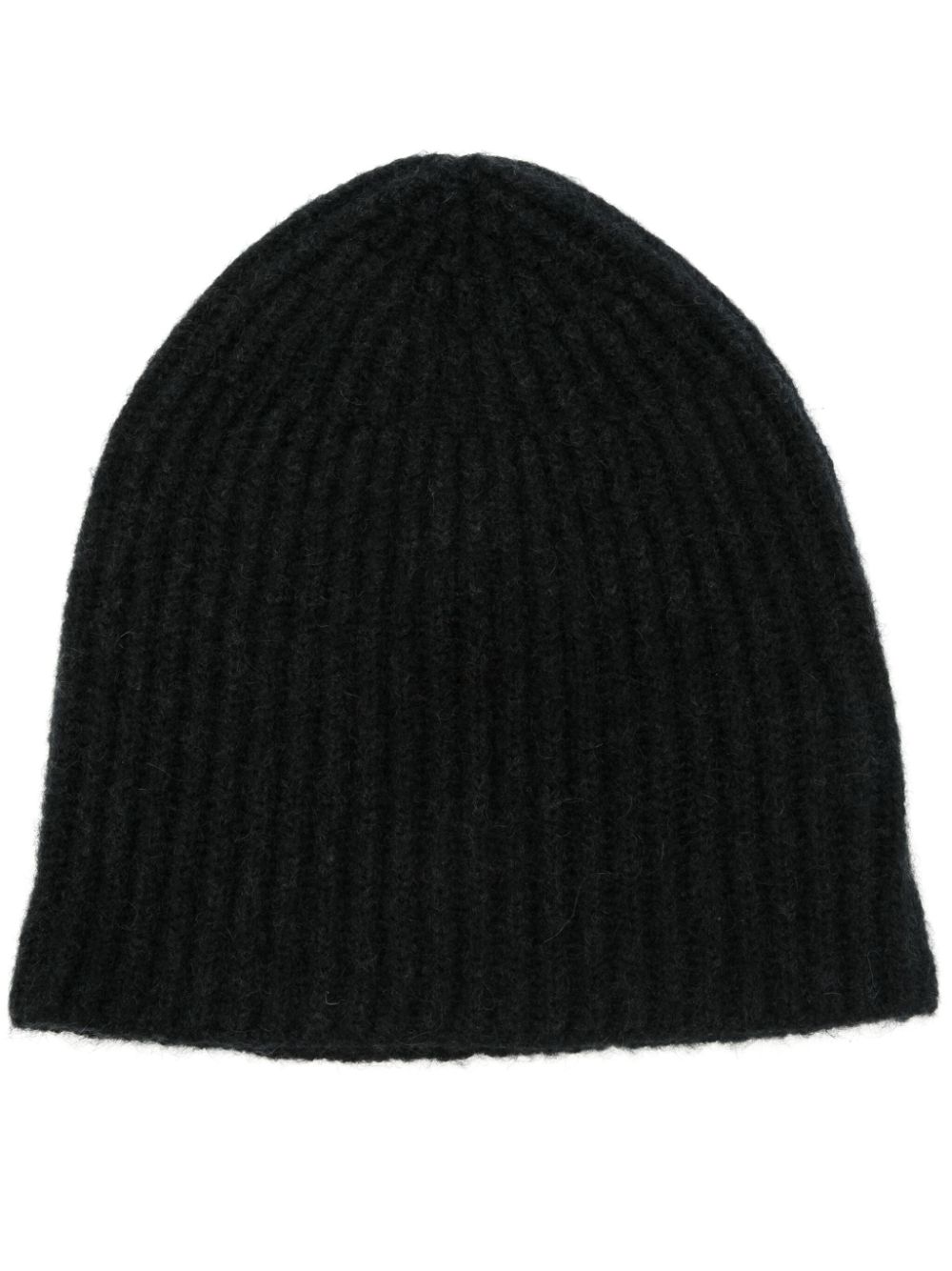 Roberto Collina brushed beanie hat - Black von Roberto Collina