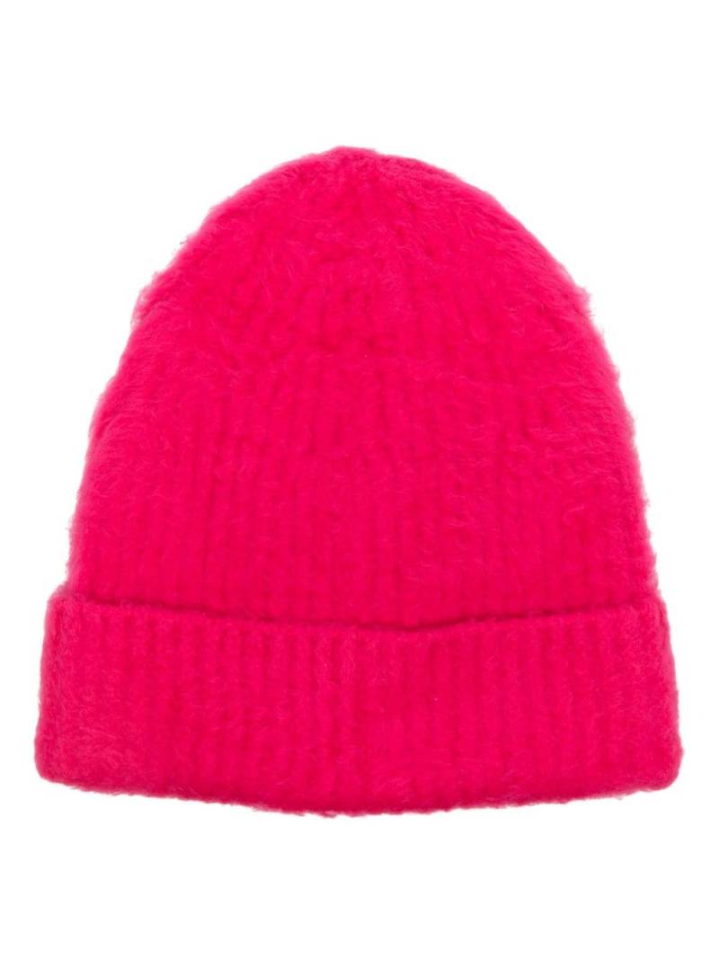 Roberto Collina brushed beanie hat - Pink von Roberto Collina