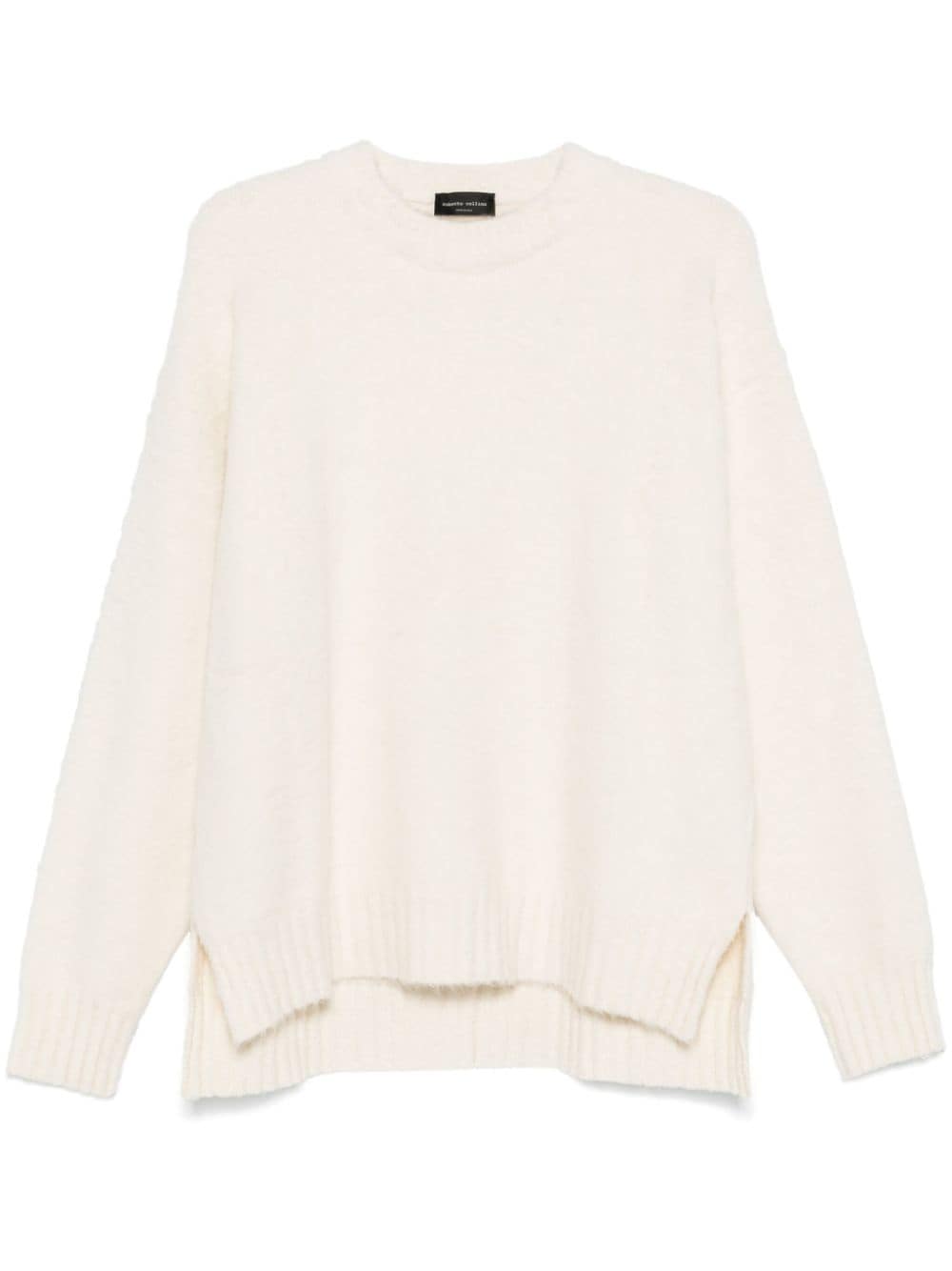 Roberto Collina brushed-effect sweater - White von Roberto Collina