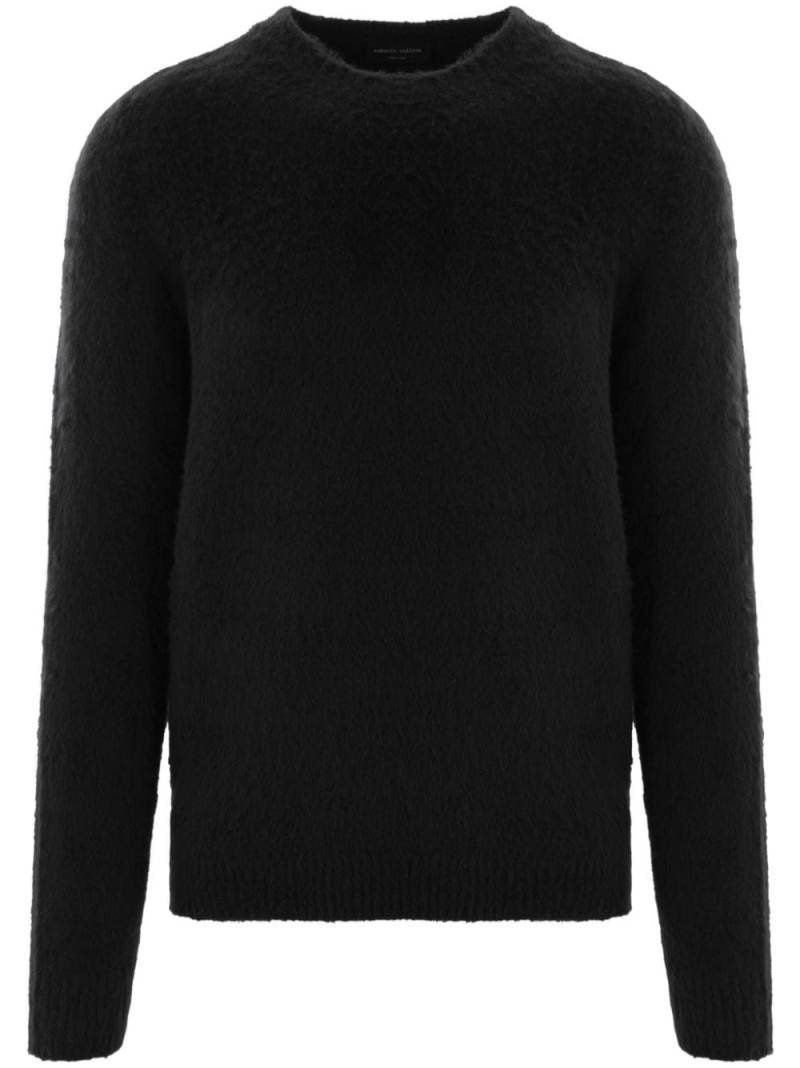 Roberto Collina brushed-finish jumper - Black von Roberto Collina