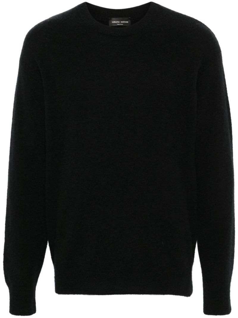 Roberto Collina brushed sweater - Black von Roberto Collina