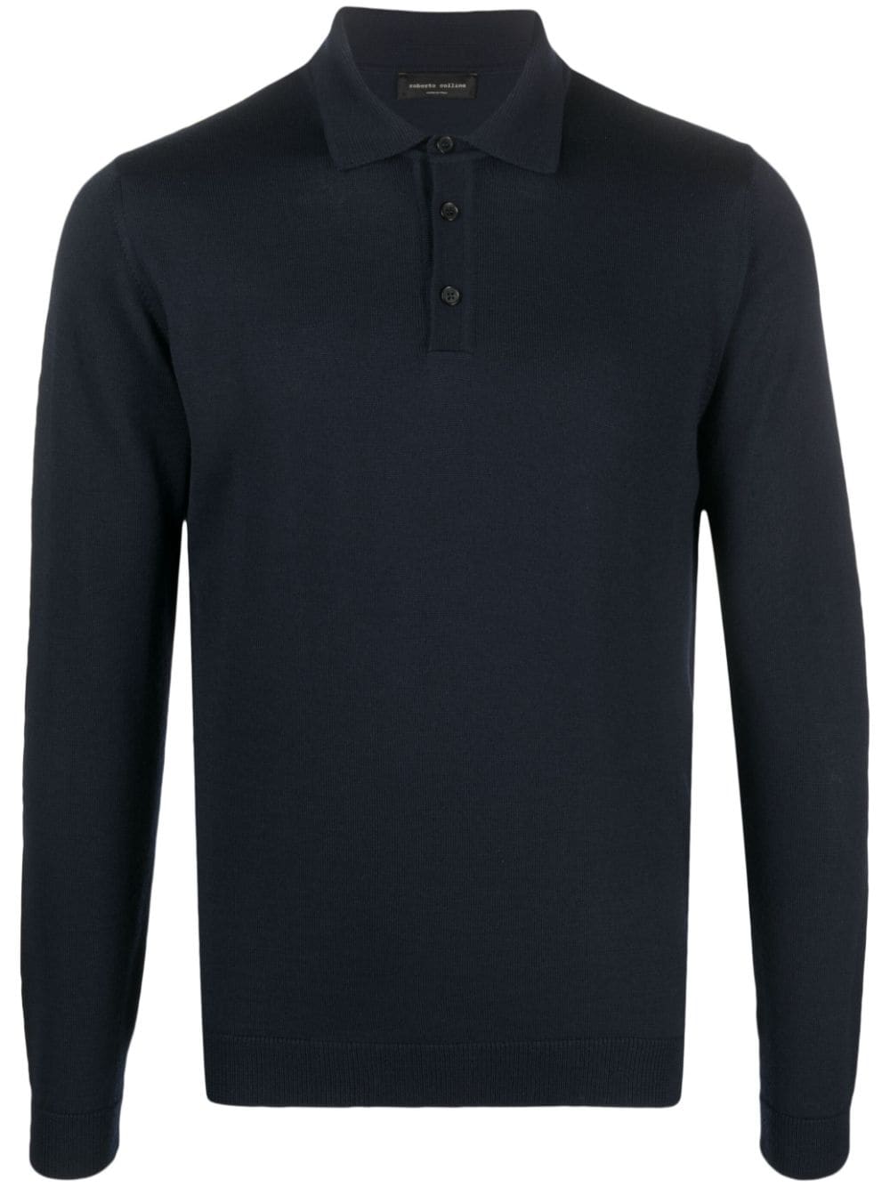 Roberto Collina button-fastening merino polo shirt - Blue von Roberto Collina