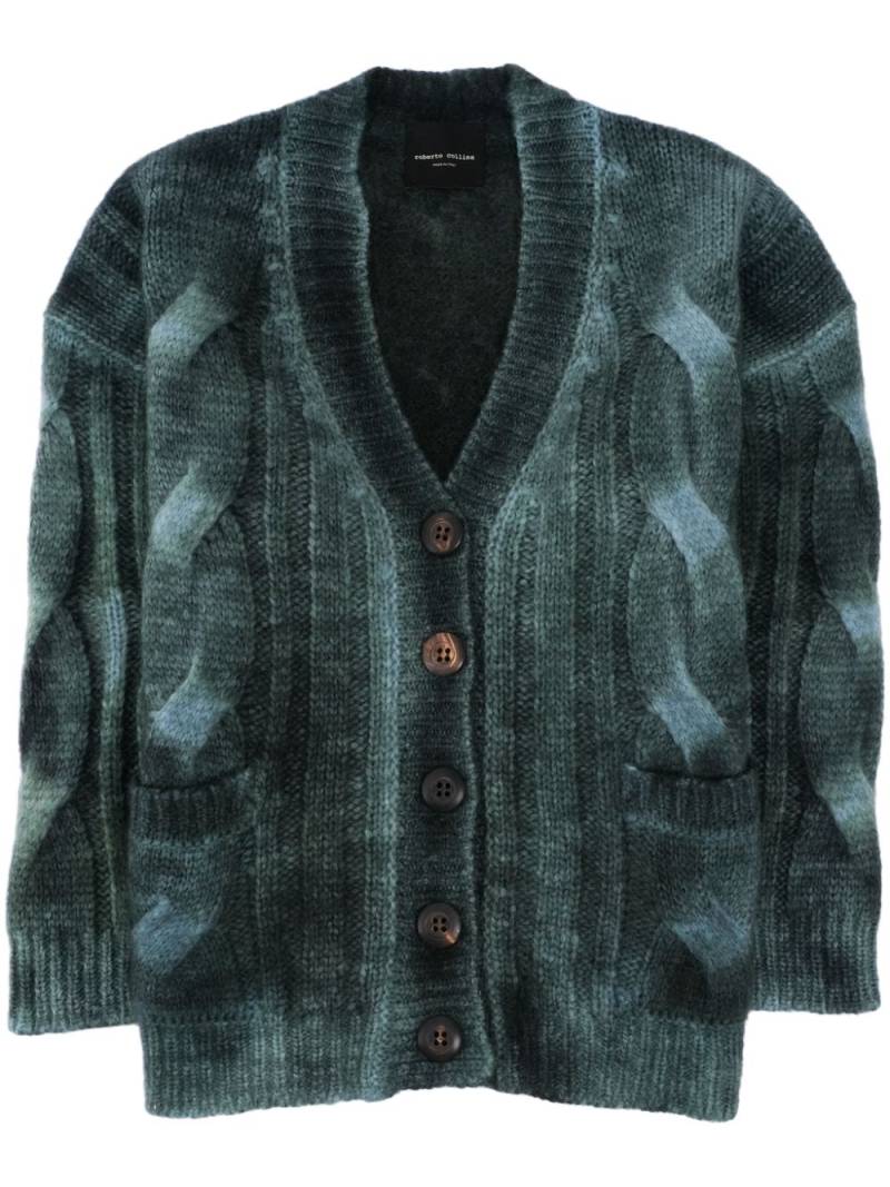 Roberto Collina cable-knit cardigan - Green von Roberto Collina