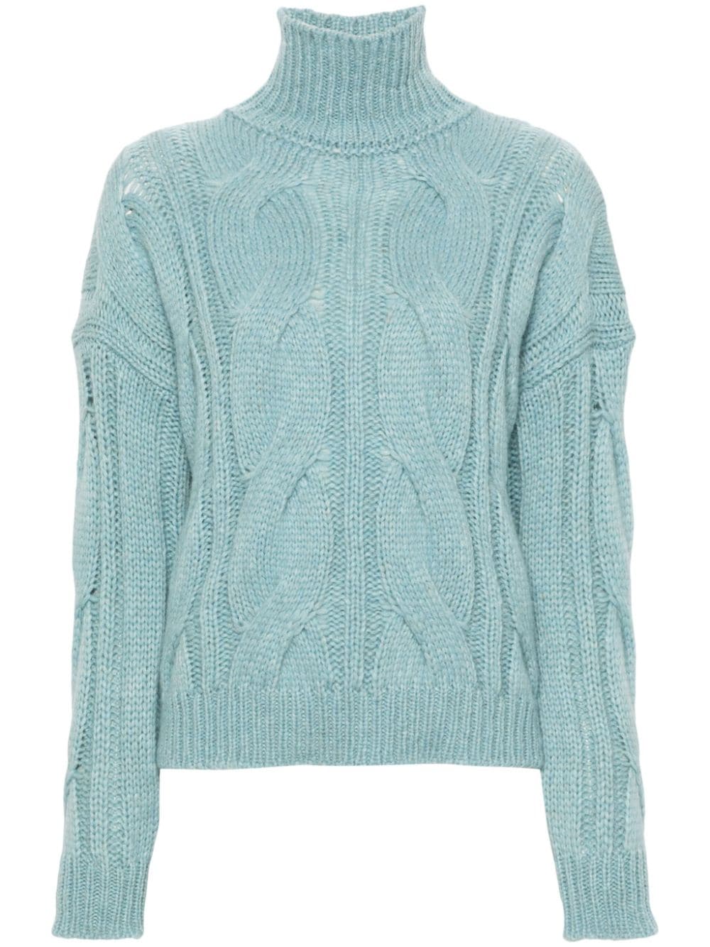 Roberto Collina cable-knit sweater - Blue von Roberto Collina