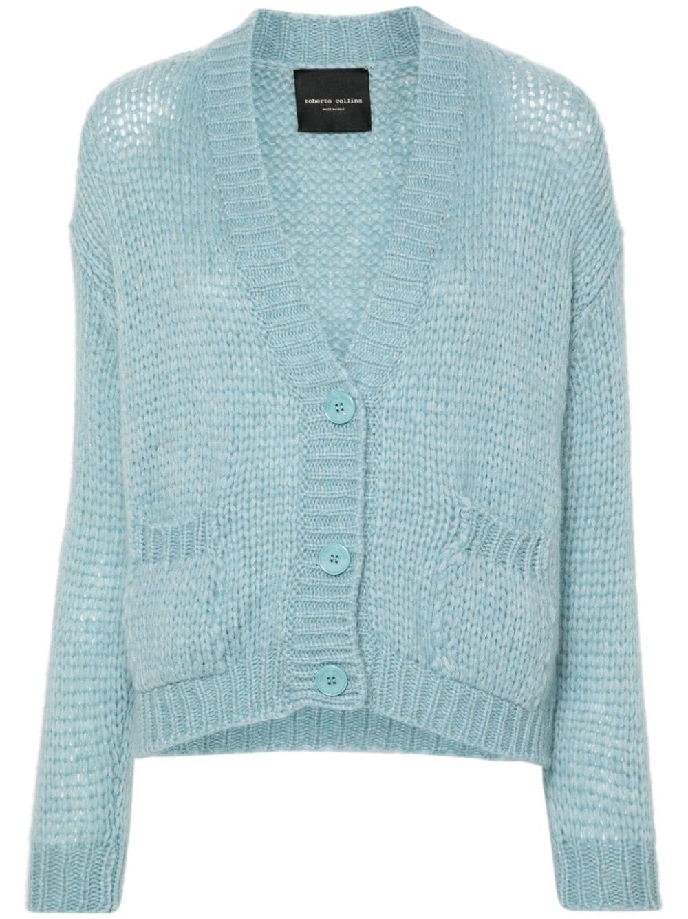 Roberto Collina chunky-knit cardigan - Blue von Roberto Collina