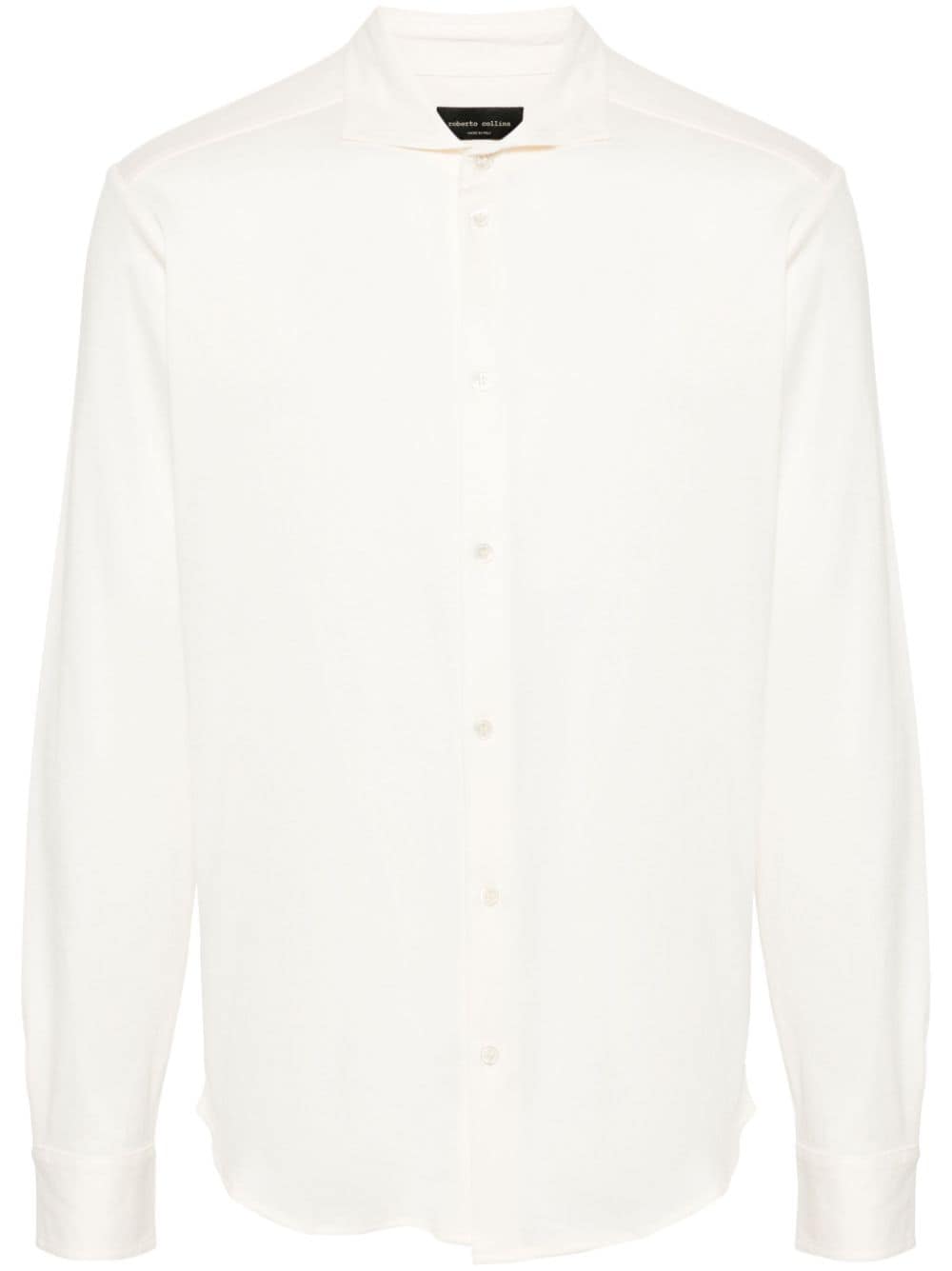 Roberto Collina classic-collar cotton shirt - Neutrals von Roberto Collina