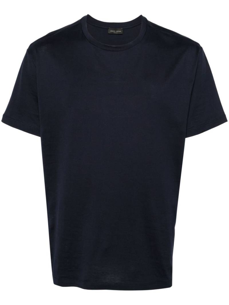 Roberto Collina crew-neck cotton T-shirt - Blue von Roberto Collina