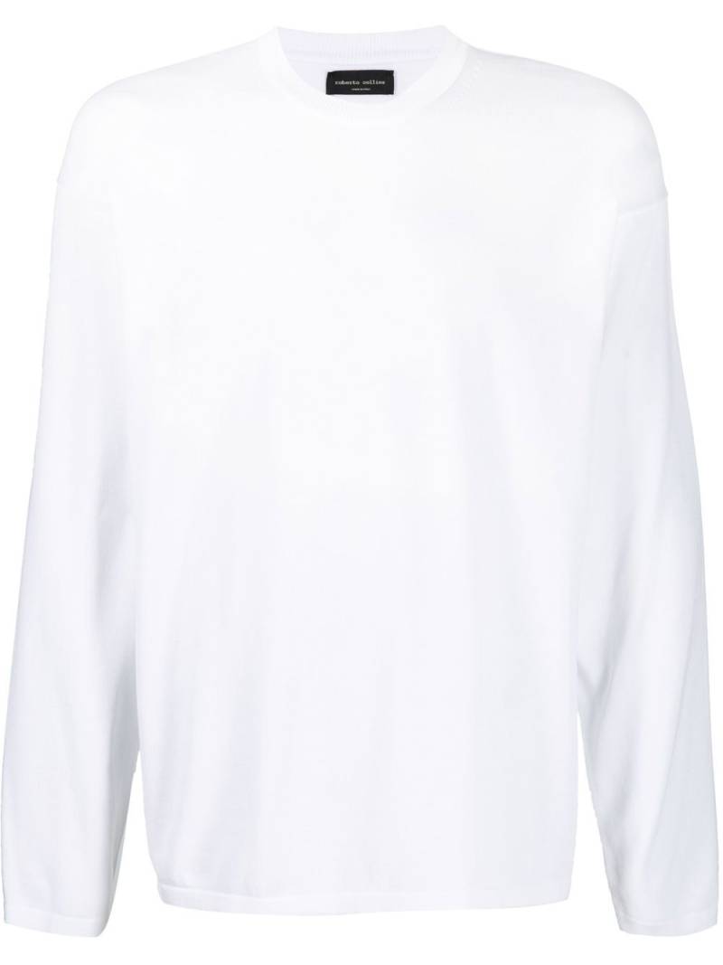 Roberto Collina crew-neck cotton jumper - White von Roberto Collina