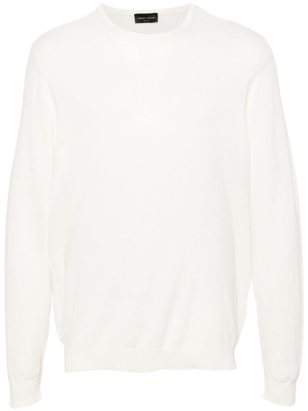 Roberto Collina crew-neck fine-knit jumper - Neutrals von Roberto Collina