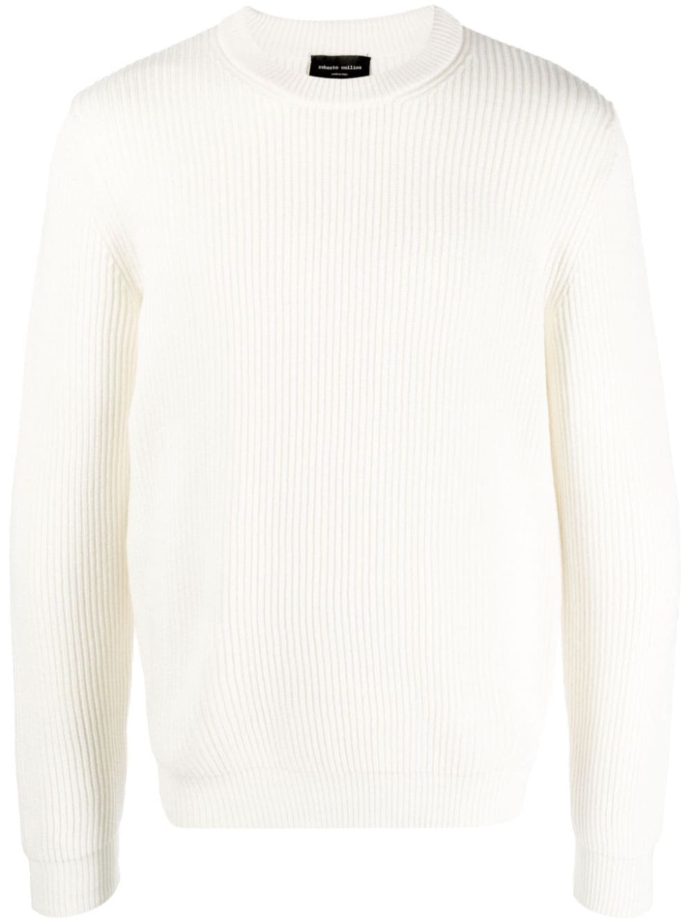 Roberto Collina crew-neck wool jumper - Neutrals von Roberto Collina