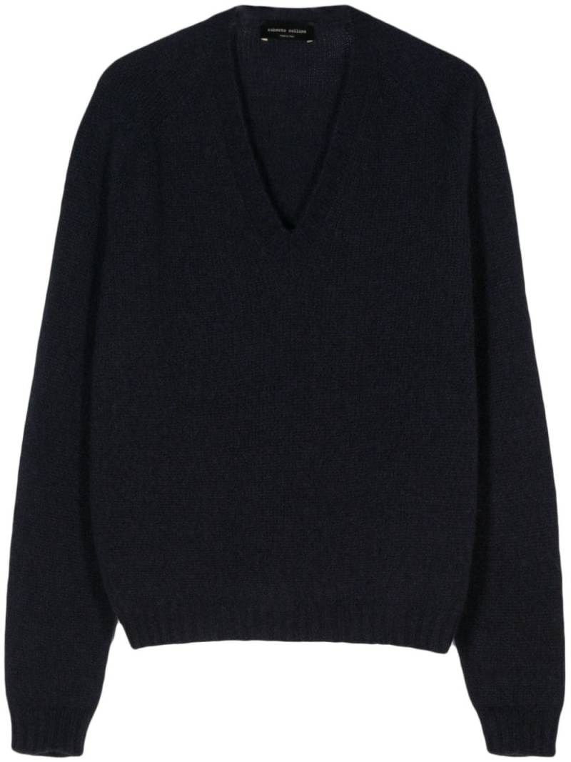 Roberto Collina cropped sweater - Blue von Roberto Collina