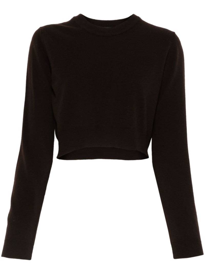 Roberto Collina cropped sweater - Brown von Roberto Collina