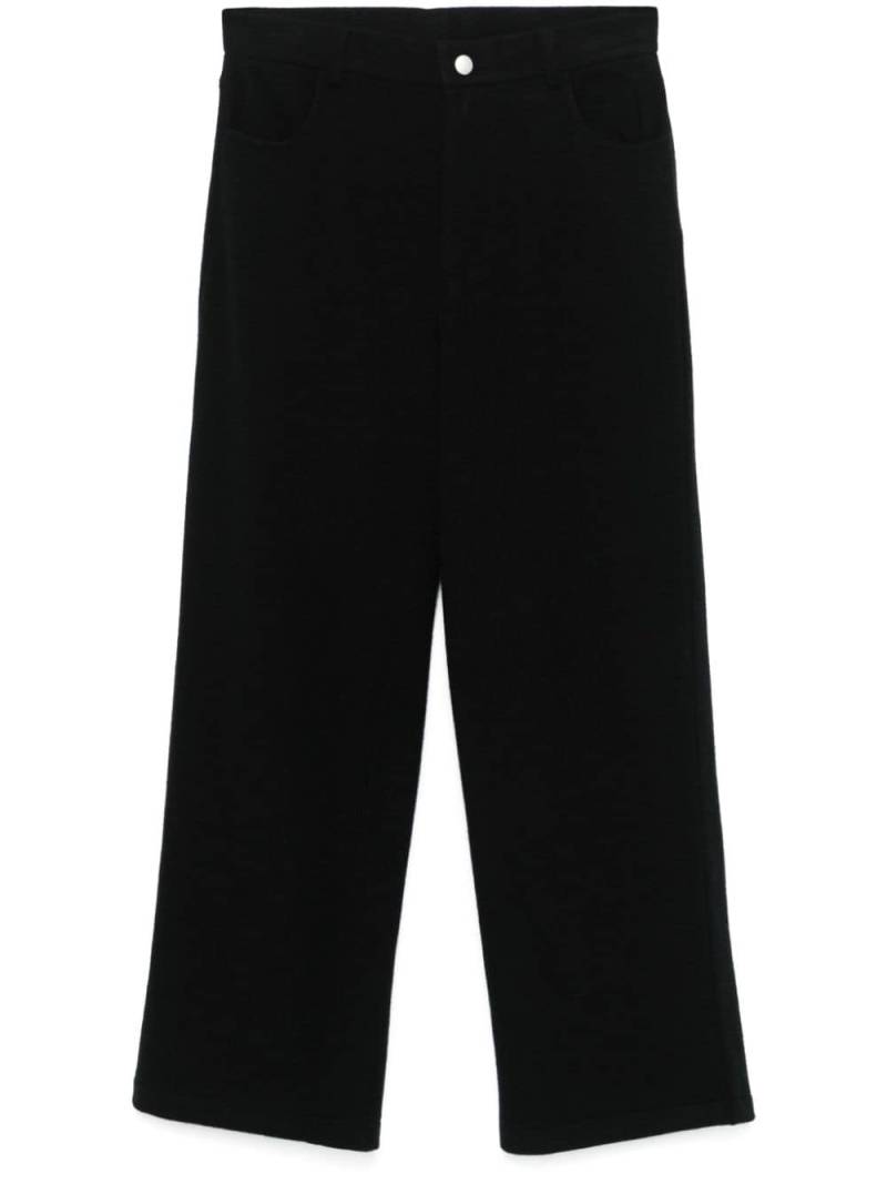 Roberto Collina felted trousers - Black von Roberto Collina