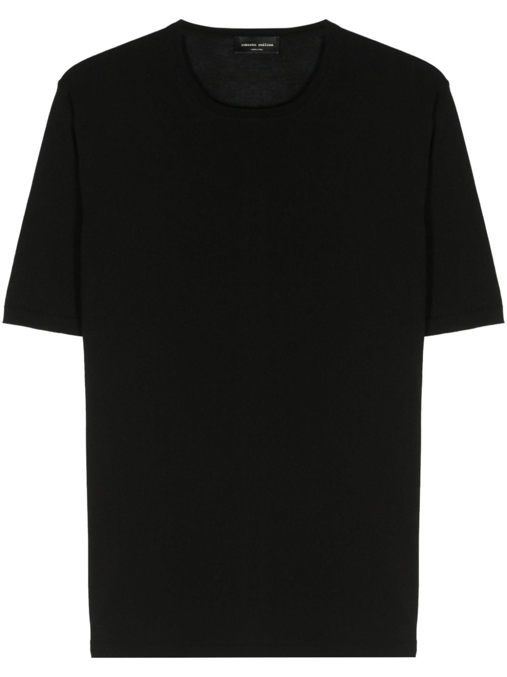 Roberto Collina fine-knit cotton T-shirt - Black von Roberto Collina