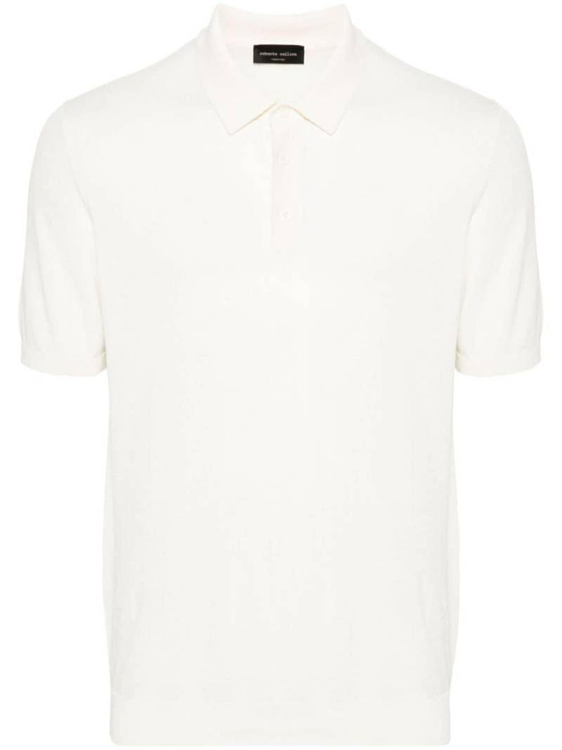 Roberto Collina fine-knit polo shirt - White von Roberto Collina