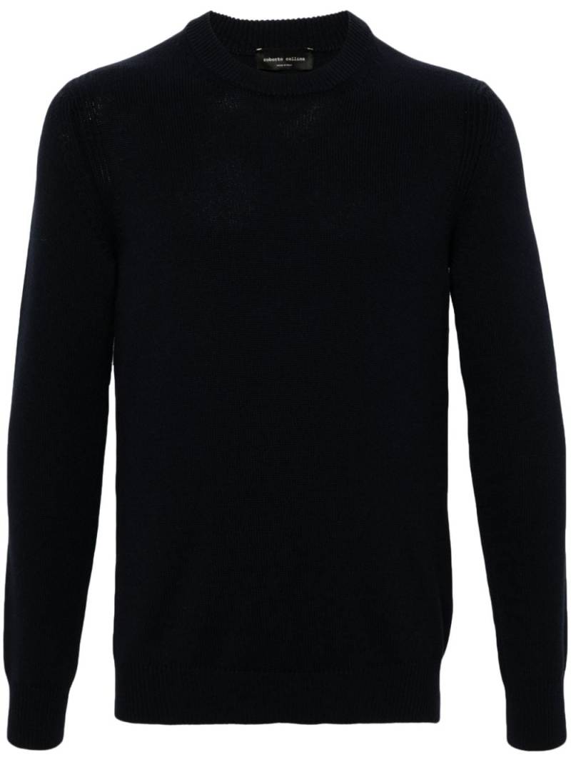 Roberto Collina fisherman's-knit sweater - Blue von Roberto Collina