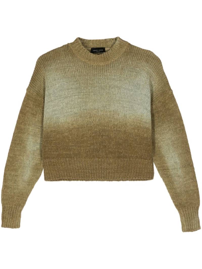 Roberto Collina garment-dye jumper - Green von Roberto Collina