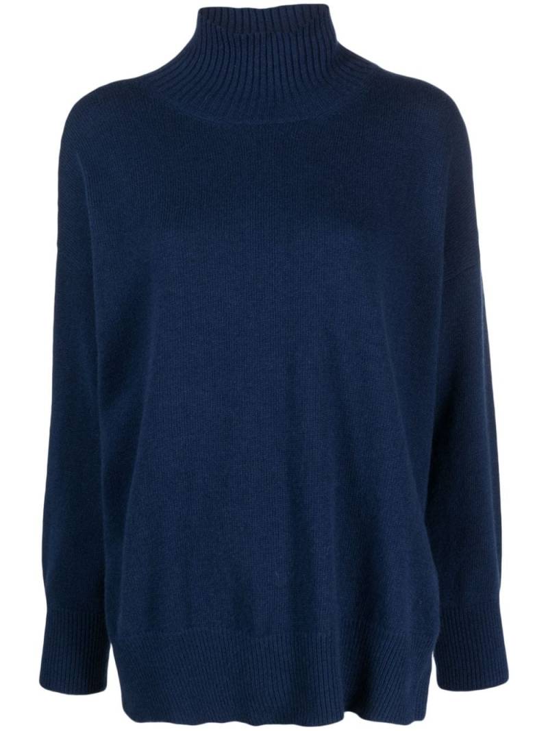 Roberto Collina high-neck fine-knit jumper - Blue von Roberto Collina