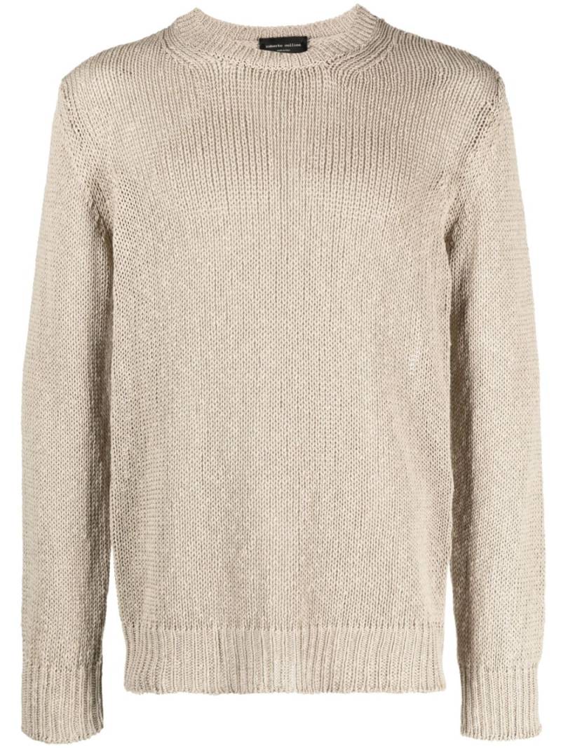 Roberto Collina high neck knitted top - Neutrals von Roberto Collina